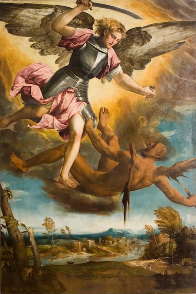 Archangel-Michael-Vanquishing-the-Devil-Bonifacio-de-Pitati